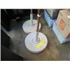 Image 2 : Qty 2 Grosfillex Outdoor Umbrellas w/ Stands, Has Holes, Canvas (approx. 110" dia.)