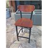 Image 2 : Qty 13 Wooden Bar-Height Chairs 18" x 17" x 43"H