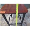 Image 8 : Qty 13 Wooden Bar-Height Chairs 18" x 17" x 43"H