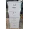 Image 1 : Qty 2 Metal 4-Drawer Filing Cabinets 25" x 18" x 52"H