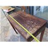 Image 8 : Wooden Carved Table w/ Drawer 38" x 18.5" x 35"H (leg is broken, has termite damage)