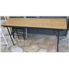 Image 1 : Qty 2 Folding Tables 60" x 18.5" x 29"H