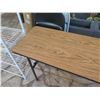 Image 3 : Qty 2 Folding Tables 60" x 18.5" x 29"H