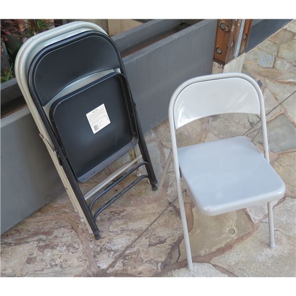 Qty 4 Metal Folding Chairs