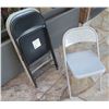 Image 1 : Qty 4 Metal Folding Chairs