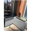 Image 2 : Qty 3 Lightweight Synthetic Planters 36" x 12" x 24"H