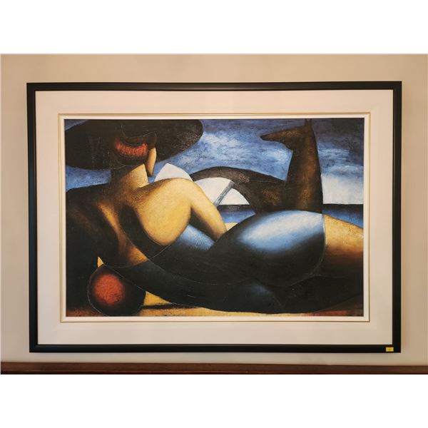 Art Deco Original Oil Painting artist unknown