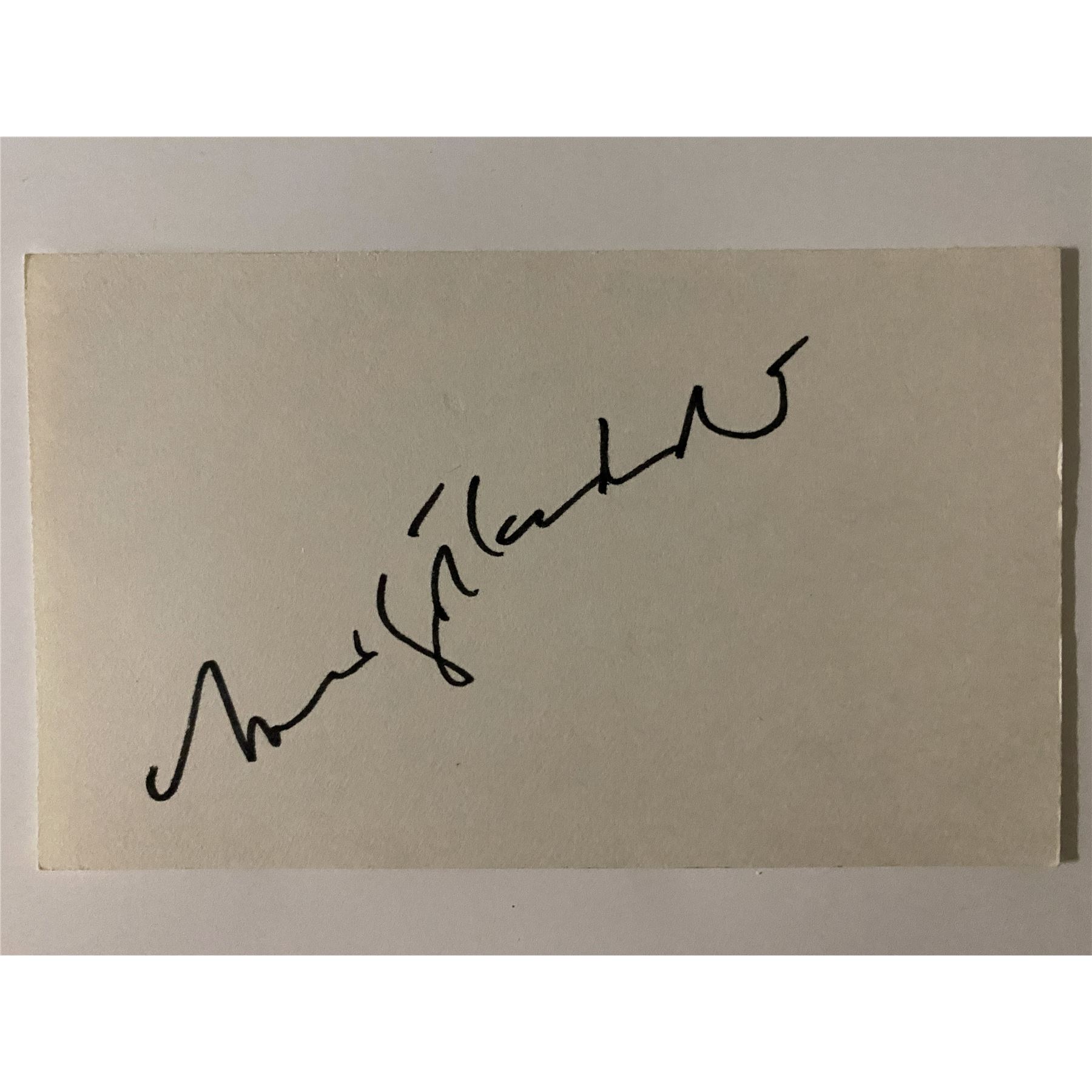 Margot Kidder signature cut