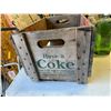 Image 2 : Vintage Coca-Cola crate and assorted vintage bottles