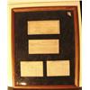 Image 1 : Historical documents form the Clary Hill mines CO. Fairbanks from 1940's with wood frame (2)