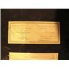 Image 2 : Historical documents form the Clary Hill mines CO. Fairbanks from 1940's with wood frame (2)