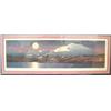 Image 1 : Byron Birdsall print double matted and framed 11.5"x25.5" McKinley Moon 528/950 (3)