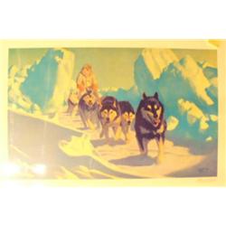 Trail through the Pressure Ice by Fred Machetanz 210/950 (244)