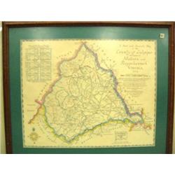Matted and framed map of Virginia 1776 (3)