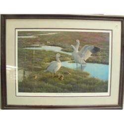 Double matted and framed print Summer Above the 60th Parallel by Nancy Howe 25"x33" (3)