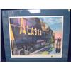 Image 7 : Fred Machetanz print signed and numbed 291/940 double matted and framed Hunters Dawn (244)