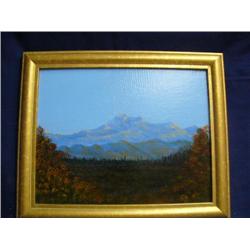 Original oil on board 11"x14" by Michael Scott of Mt. McKinley Oct 2004 in acrylic (74)