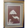 Image 2 : Lazy days 24/400 by Brooke Morrison 1987 of 3 dolls in 3 chairs double matted and framed 10.5"x18.5"