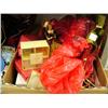 Image 7 : Bottom shelf of HP Office Jet printer, large lot of ornaments, Christmas tree fabric, new Christmas 