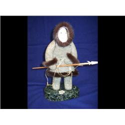 Soapstone Hunter 12" tall by Michael Scott (2)