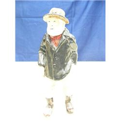 C. Allen Johnson figure 9.5" tall done in 1962 gold miner with back pack and pan (244)