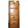 Image 1 : 4 drawer oak file cabinet (242)