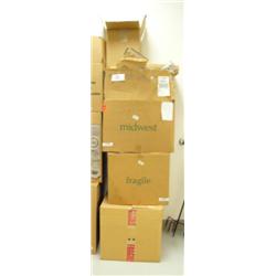 4 large boxes of assorted Christmas ornaments (242)