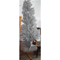 Christmas tree and oak office chair (242)