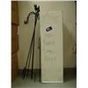 Image 1 : Large box of Christmas wrapping paper, metal stake candle holders (242)