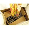 Image 4 : Large box of Christmas wrapping paper, metal stake candle holders (242)