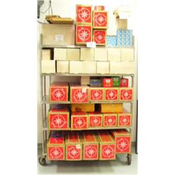 Huge cart full of Christmas items: nutcrackers, dolls, rambling rose, etc. (242)