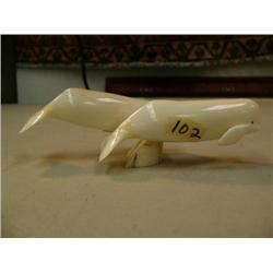 Pr. Of 3.5" beluga whales, ivory Mark Seeganna 779- F (2)