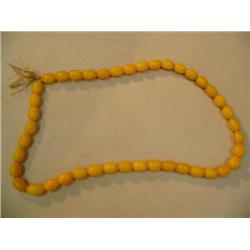 32" Amber beads - 3/4" beads (3)