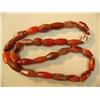 Image 1 : Strand of 28" Faceted Amber beads (3)