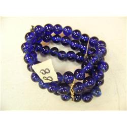 Three strand cobalt blue bracelet (3)