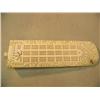 Image 1 : Elephant ivory cribbage board with beautiful oriental design, has pegs, 8" long (3)