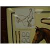 Image 3 : Framed picture of equestrian equipment, frame is fiberglass, frame is 32.5 x 44. (700)