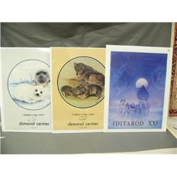 Lot of 3 Posters -Mothers Day and Iditarod (700)