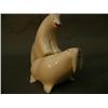 Image 3 : 1960's carving: polar bear (3.5") attacking a walrus (3") (3)