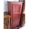 Image 1 : Small 1 door cherry finished cabinet (241)