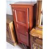 Image 2 : Small 1 door cherry finished cabinet (241)
