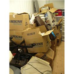 Lot of assorted household items: towels, ironing board, etc (241)