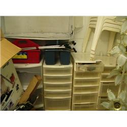 Lot of plastic organizers (241)