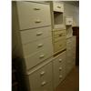 Image 1 : Lot of three white dressers , three night stands and a lamp (241)