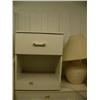 Image 5 : Lot of three white dressers , three night stands and a lamp (241)