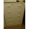 Image 6 : Lot of three white dressers , three night stands and a lamp (241)