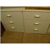Image 7 : Lot of three white dressers , three night stands and a lamp (241)