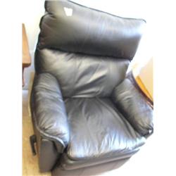 Black leather recliner (24!)
