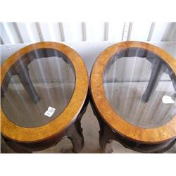 Beveled glass top tables (241)