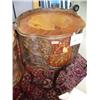 Image 5 : Outrageous pair of American nightstands, carved and inlaid, Circa 1920 retail: $2500 (242)